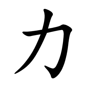 力 Writing order