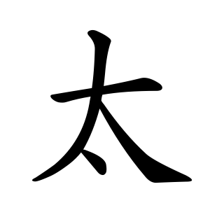 太 Writing order