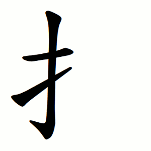 扌 Writing order