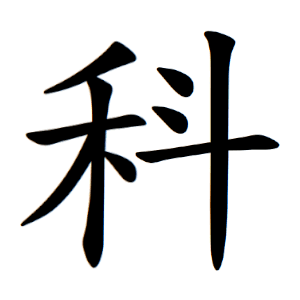 科 Writing order