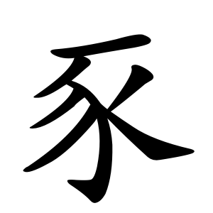 豕 Writing order