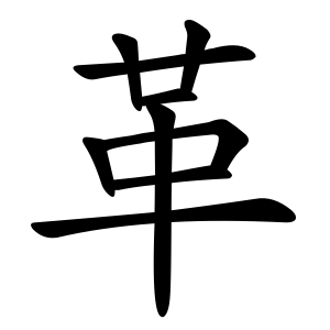 革 Writing order